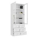 Книжный шкаф Библиограф - 2 №5 Белый