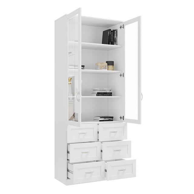 Книжный шкаф Библиограф - 2 №5 Белый