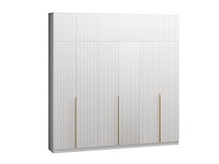 Шкаф распашной Монро - 6 с антресолью Белый