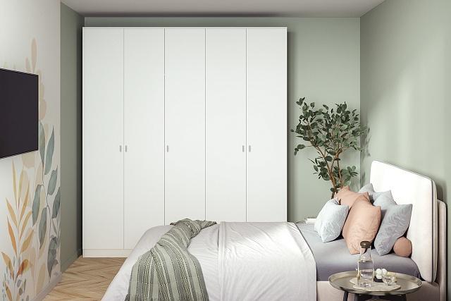 Шкаф распашной Пенсильвания - 5 Белый