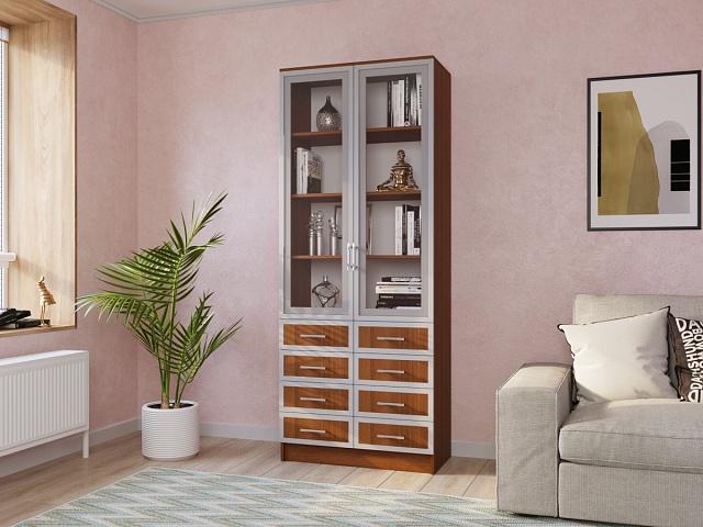 Книжный шкаф Альма - 12 Орех Экко