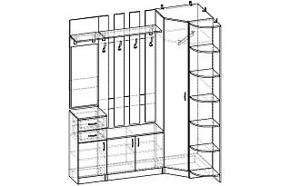 Прихожая Горизонт - 13 МДФ