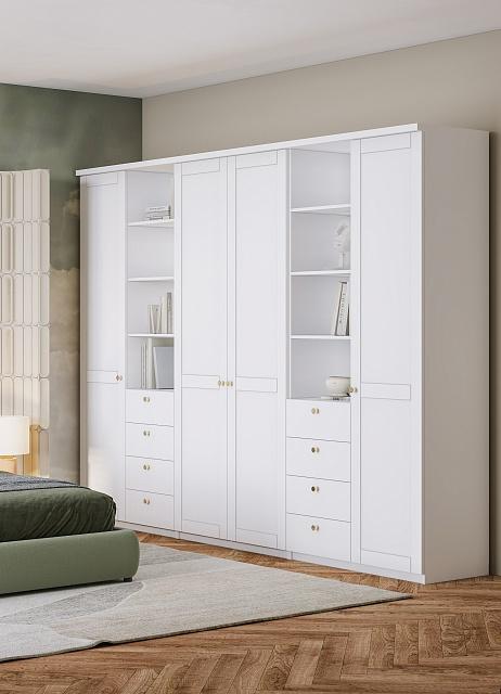 Шкаф распашной София РАХ - 27 МДФ Белый