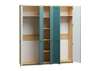 Шкаф распашной София РАХ - 10 МДФ Аквамарин