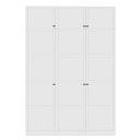 Шкаф распашной Скаген - 3 с антресолью Белый