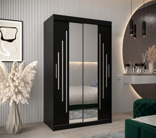 Шкаф-купе Валмиера NEW - 4 Черный