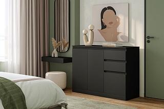 Комод Мальм - 22 Черный
