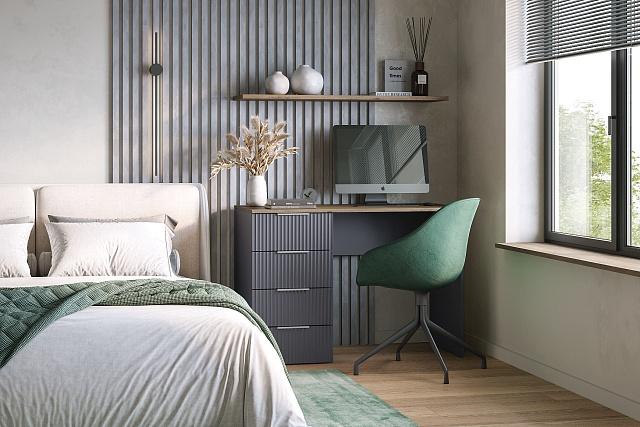 Письменный стол Салерно 2 Графит