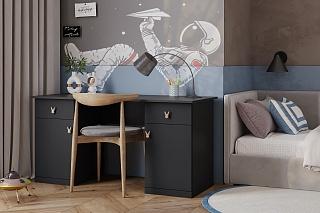 Письменный стол Банни - 6 МДФ Черный Агат