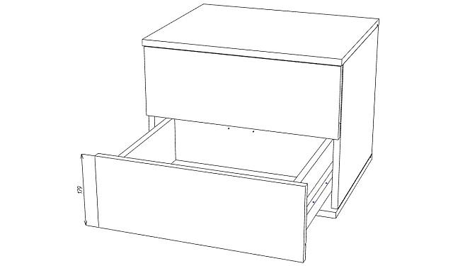 Тумба прикроватная Марвин Йорк Сантьяго