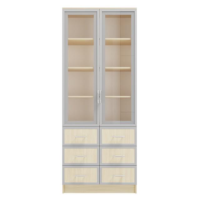 Книжный шкаф Альма - 11 Дуб Молочный