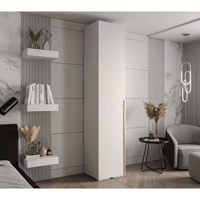 Шкаф распашной Мори - 1 Белый