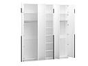 Шкаф распашной Марсель - 6 Белый с антресолью