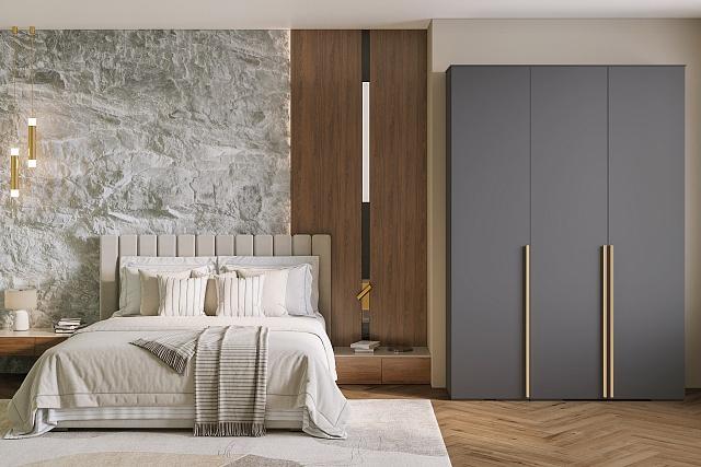 Шкаф распашной Эдинбург - 3 Графит