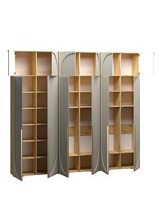 Шкаф распашной Брей - 3 с антресолью Дуб Золотистый / Кашемир