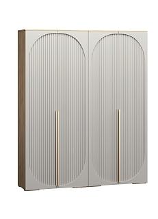 Шкаф распашной Брей - 2 Дуб Золотистый / Кашемир