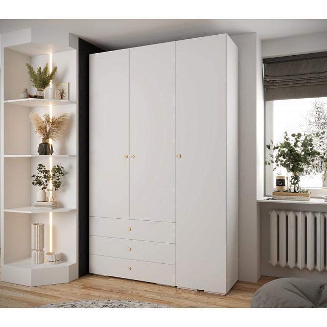 Шкаф распашной Люксор - 3.3 Белый