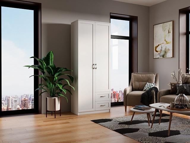 Шкаф распашной Стелла - 12 Белый