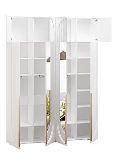 Шкаф распашной Брей - 2.1 с антресолью Белый