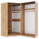 Шкаф-купе угловой Ромео - 3 Крафт Золотой