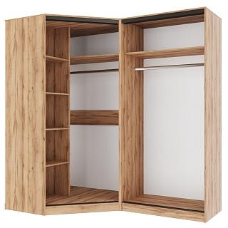 Шкаф-купе угловой Ромео - 3 Крафт Золотой