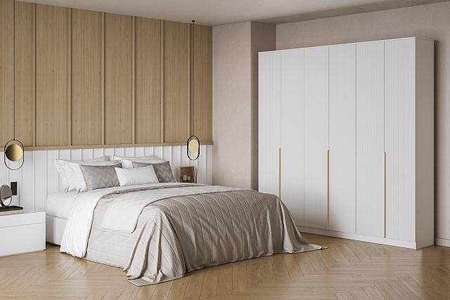 Шкаф распашной Монро - 6 Белый