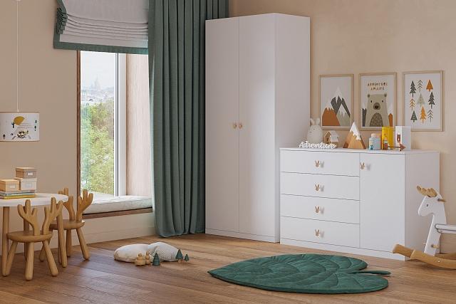 Детская стенка Банни Mini - 7 Белый