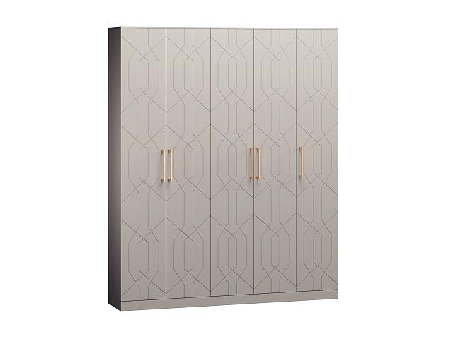Шкаф распашной Дольче - 5 МДФ Кашемир