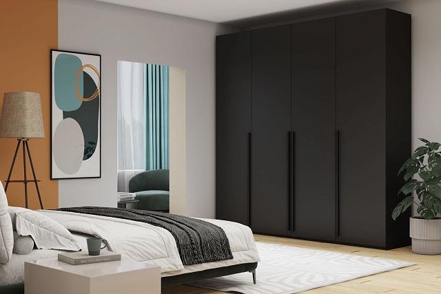 Шкаф распашной Лорена Пакс - 4 Черный