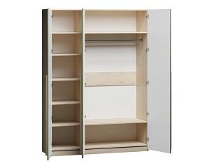 Шкаф распашной Микос - 3 МДФ Шарли Green