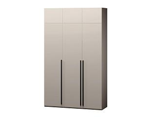 Шкаф распашной Лорена Пакс - 3 с антресолью Кашемир