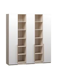 Шкаф распашной Хейсон - 14 Дуб Сонома / Белый