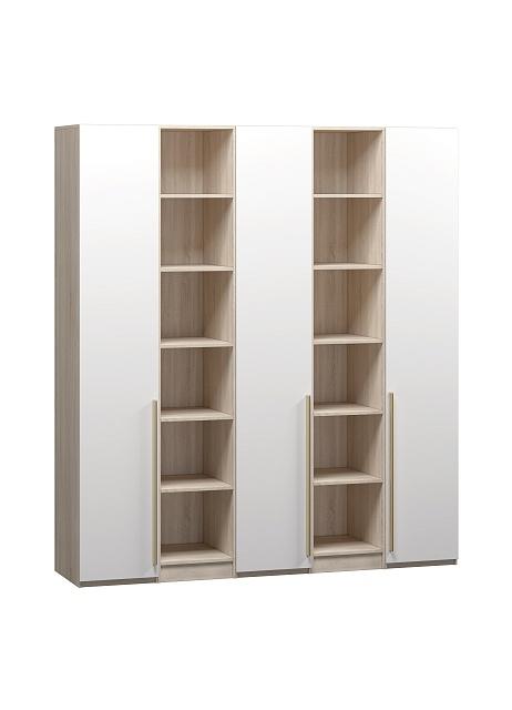 Шкаф распашной Хейсон - 14 Дуб Сонома / Белый