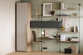 Шкаф распашной Лорена Хит - 1 Сатин