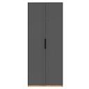 Шкаф распашной Астрис - 2 Графит