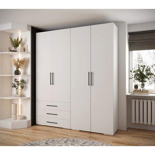 Шкаф распашной Лавис - 4 Белый