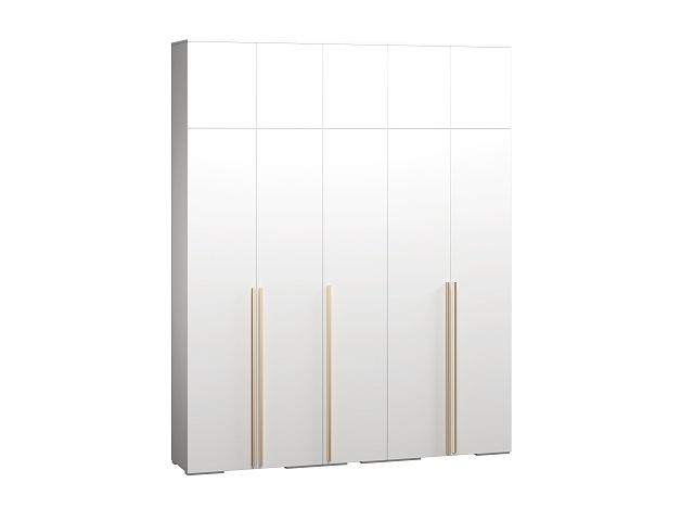 Шкаф распашной Эдинбург - 5 с антресолью Белый