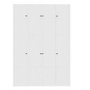 Шкаф распашной Скаген - 4 с антресолью Белый