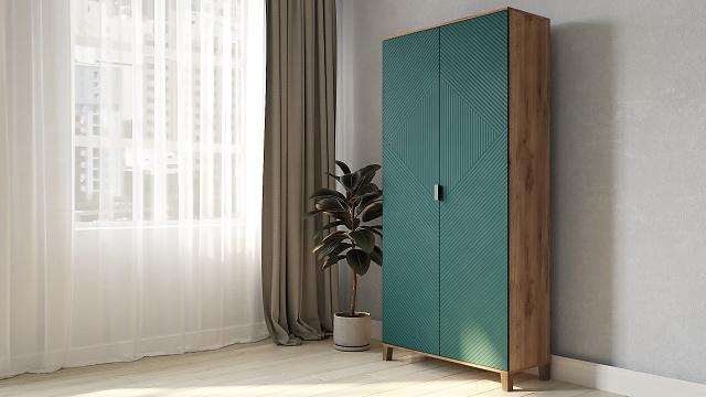 Шкаф распашной Марвин Йорк - 2 Аквамарин