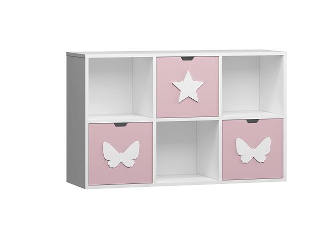 Стеллаж Kids - 14 Розовый Лайт
