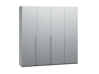 Шкаф распашной Лорена Бест - 4 Серый Камень