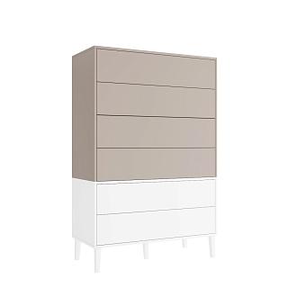 Комод Скарлет - 10 Белый / Кашемир