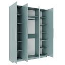 Шкаф распашной Калифорния - 4 Сумеречный Голубой