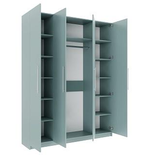 Шкаф распашной Калифорния - 4 Сумеречный Голубой