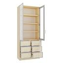 Книжный шкаф Альма - 11 Дуб Молочный