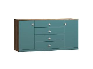 Комод Скарабей - 3 МДФ Аквамарин