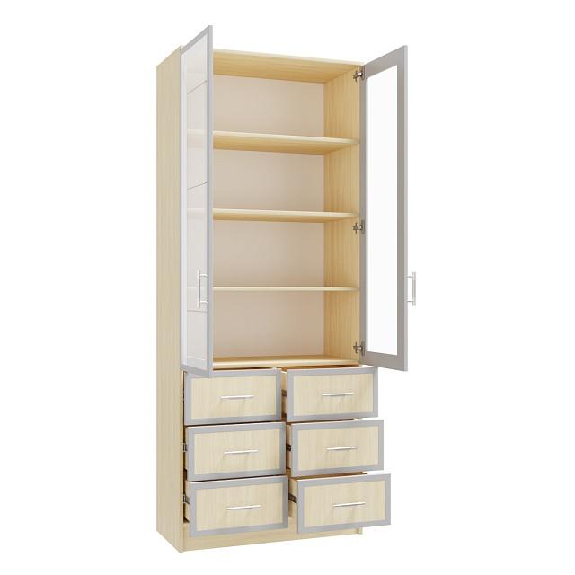 Книжный шкаф Альма - 11 Дуб Молочный