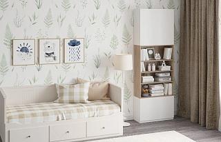 Стеллаж Олли - 4 Дуб Сонома