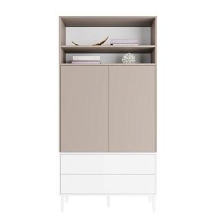 Шкаф распашной Скарлет - 13 Белый / Кашемир