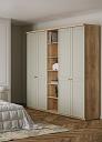 Шкаф распашной София РАХ - 28 МДФ Кастелло Медовый / Кашемир